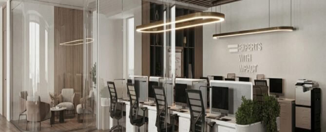 curved glass partition